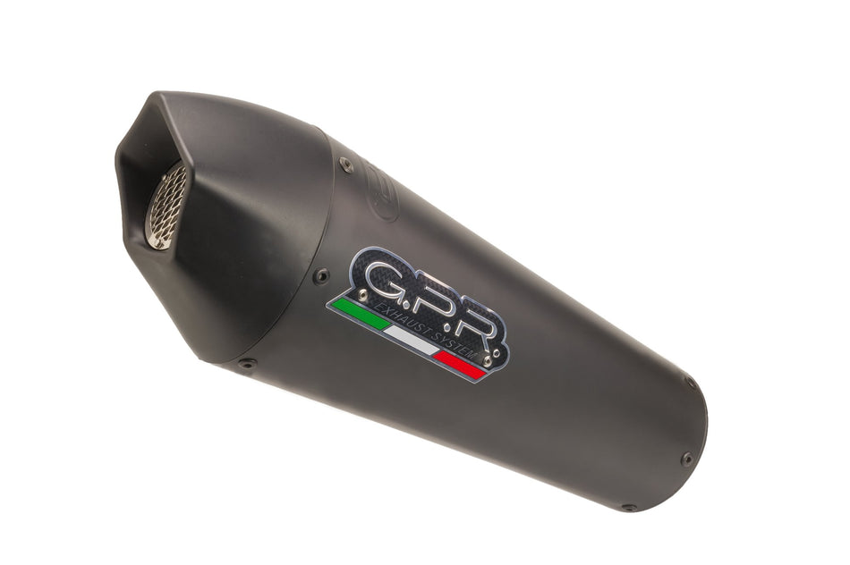 GPR Exhaust for Bmw R1200GS - Adventure 2017-2018, GP Evo4 Black Titanium, Slip-on Exhaust Including Removable DB Killer and Link Pipe  E4.BM.104.GPAN.BLT