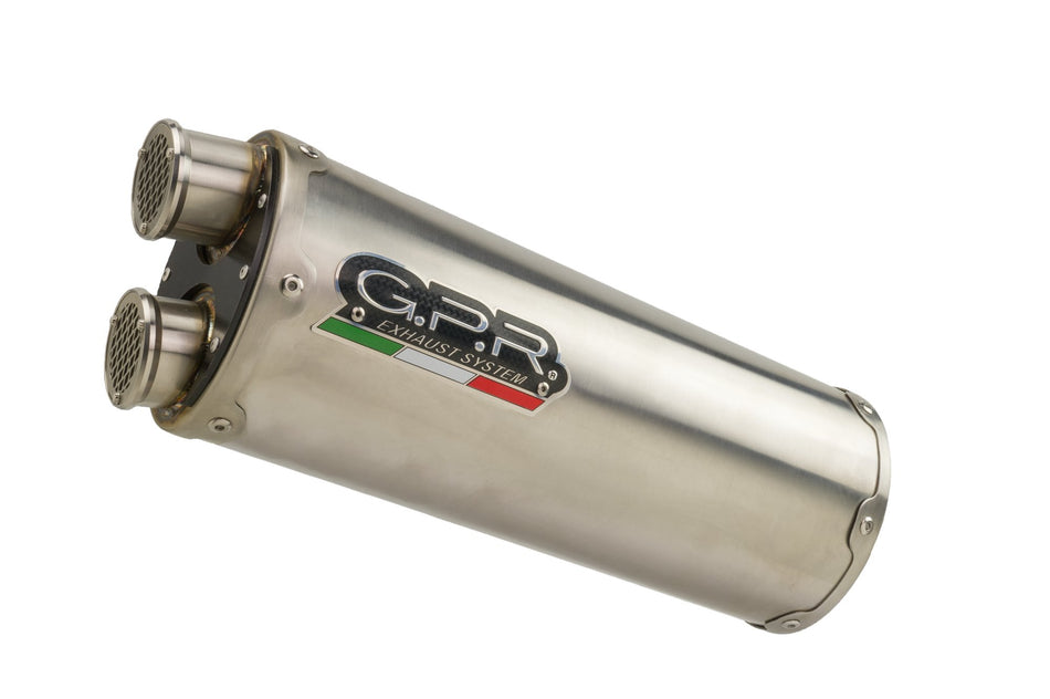 GPR Exhaust for Bmw R1250GS - Adventure 2019-2020, Dual Inox, Slip-on Exhaust Including Removable DB Killer and Link Pipe  E4.BM.99.DUAL.IO