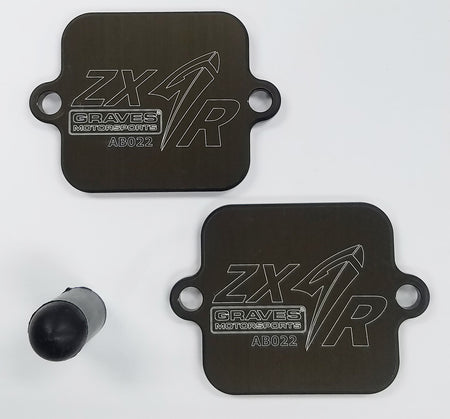 Graves motorsports ninja zx6-r / zx-10r/z900smog block off plates
