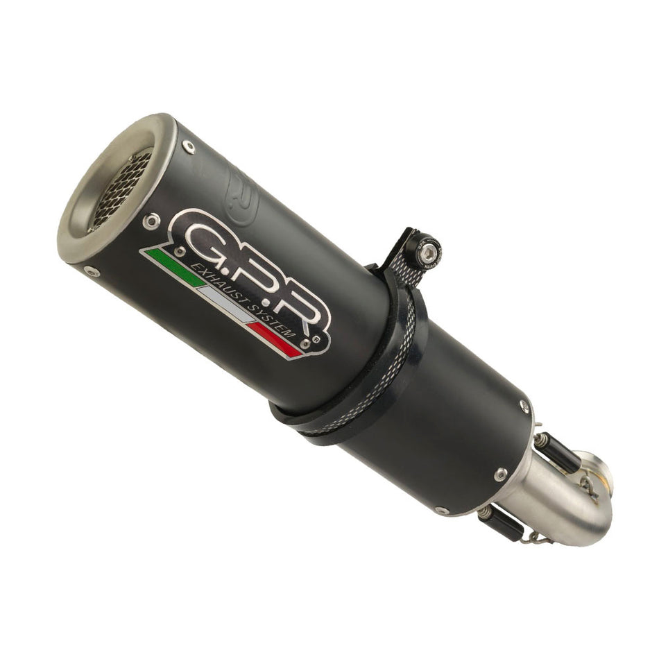GPR Exhaust System Fantic Motor XMF 125 2021-2023, M3 Black Titanium, Slip-on Exhaust Including Removable DB Killer and Link Pipe  FN.2.M3.BT