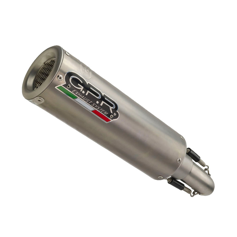 GPR Exhaust for Bmw R1250R R1250RS 2019-2020, M3 Titanium Natural, Slip-on Exhaust Including Removable DB Killer and Link Pipe  E4.BM.107.M3.TN