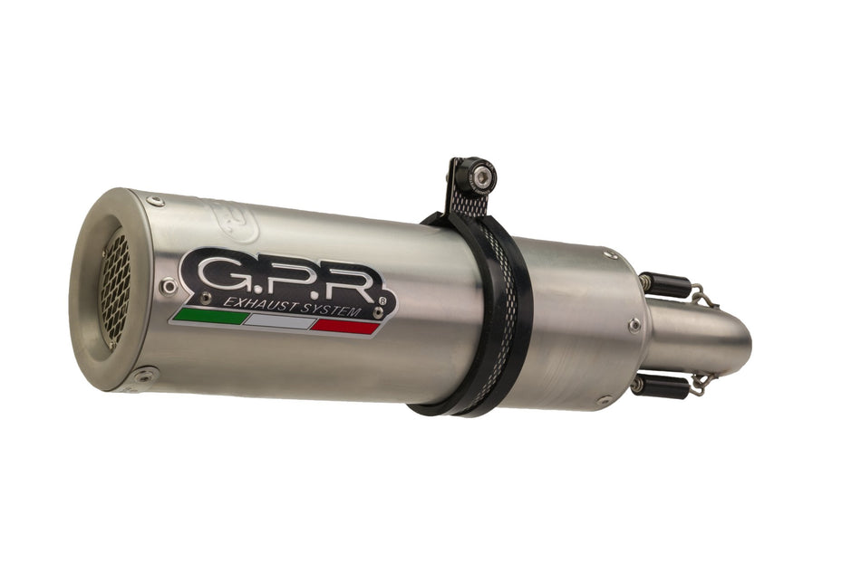 GPR Exhaust System Fantic Motor XMF 125 2021-2023, M3 Inox , Slip-on Exhaust Including Removable DB Killer, Link Pipe and catalyst  FN.2.CAT.M3.CAT.INOX