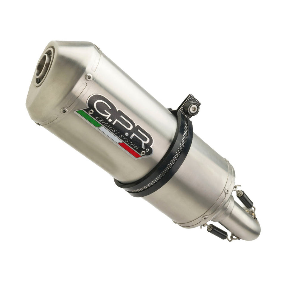 GPR Exhaust System Honda CRF250M 2013-2016, Satinox, Slip-on Exhaust Including Removable DB Killer and Link Pipe  H.251.SAT