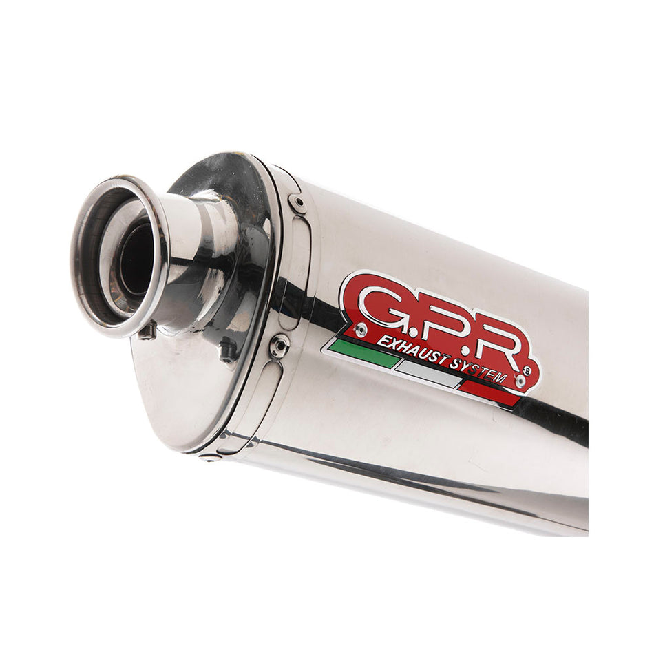 GPR Exhaust for Aprilia RSv 1000 R Factory 2004-2005, Trioval, Dual slip-on Including Removable DB Killers and Link Pipes  A.24.TRI