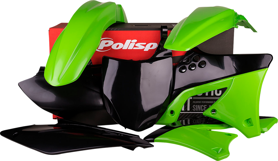 POLISPORT Body Kit - Complete - OEM Green/Black - KX 250F 90463