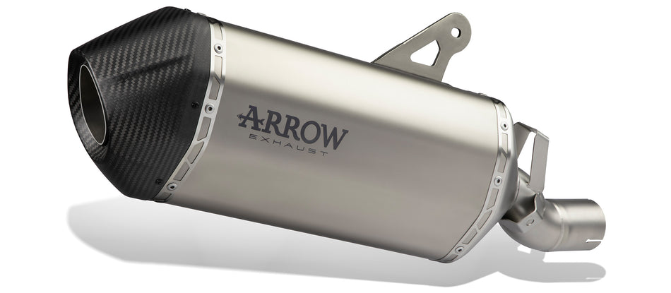 Arrow Honda Africa Twin 1100 20/21 Homologated Titanium Dark Sonora Silencer With Carbon Endcap  72504skn