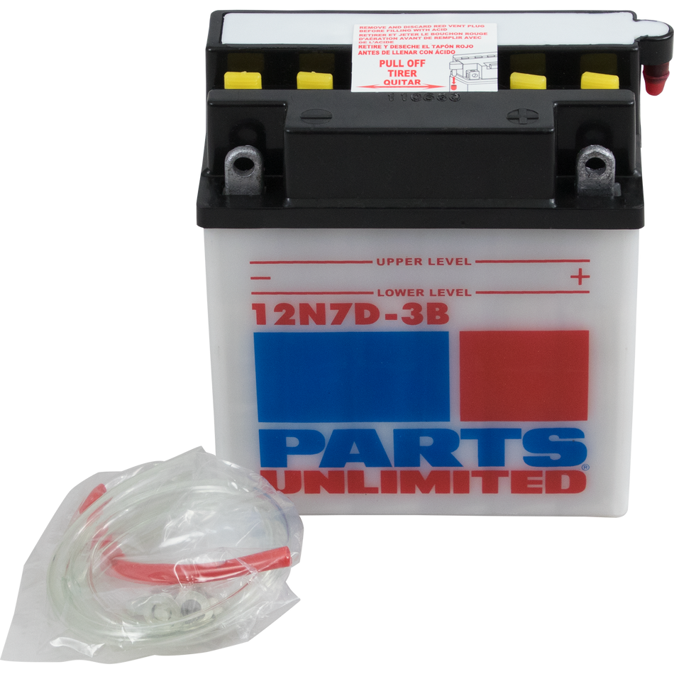 Parts Unlimited Conventional Battery 12n7d-3b
