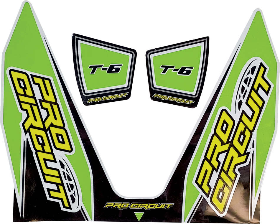 PRO CIRCUIT T-6 Decal - Green DC22T6-GRN