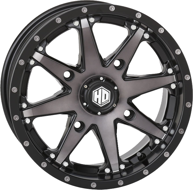 STI TIRE & WHEEL HD10 Wheel - Front/Rear - Black/Smoke - 20x7 - 4/156 - 4+3 (+10 mm) 20HD1013