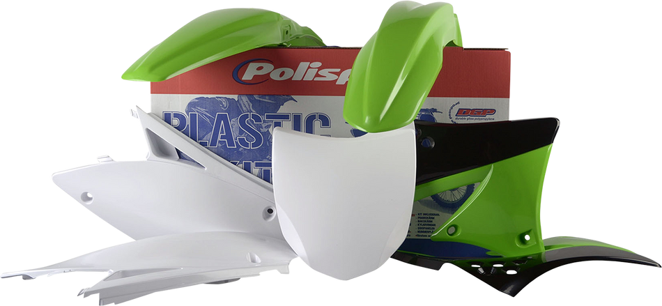 POLISPORT Body Kit - Complete - OEM Green/White - KX 450F 90250