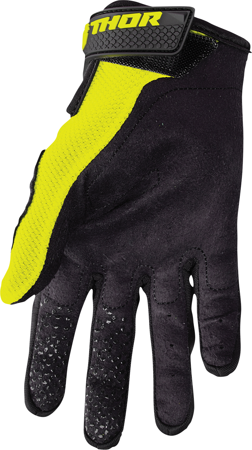 THOR Sector Gloves - Acid/Black - Large 3330-5880