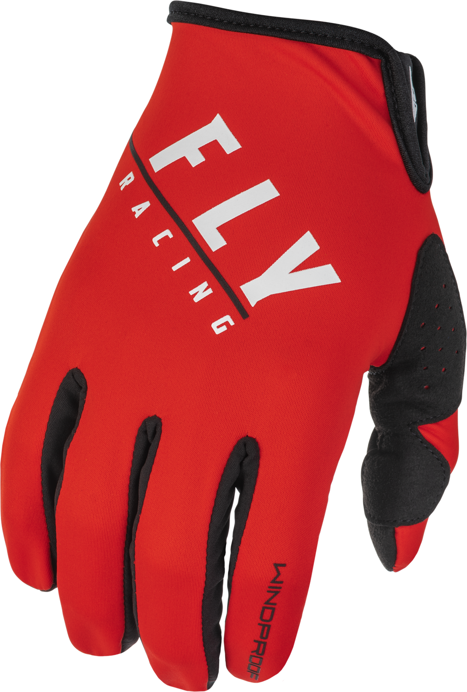 FLY RACING Youth Windproof Gloves Black/Red Sz 06 371-14306