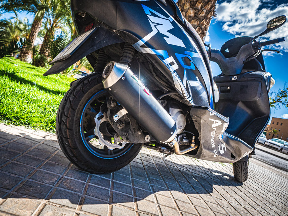 GPR Exhaust System Kymco K-Xct 300 2012-2015, Evo4 Road, Full System Exhaust, Including Removable DB Killer  KYM.4.RACE.EVO4
