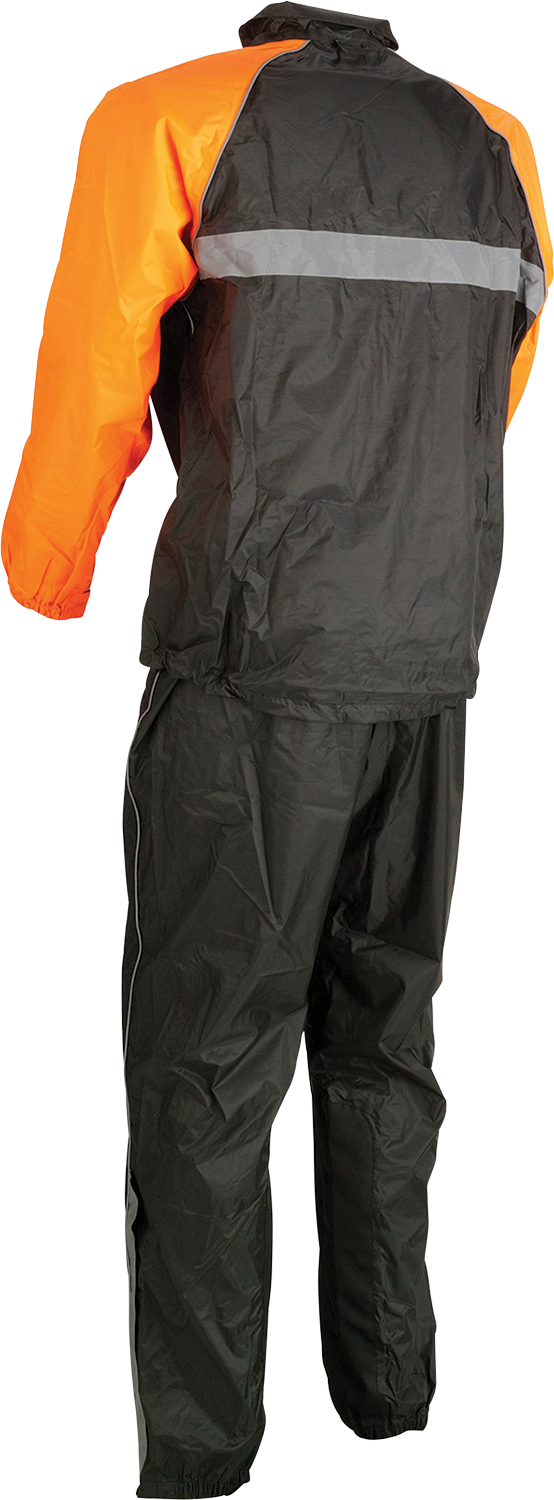Z1R 2-Piece Rainsuit - Black/Orange - 4XL 2851-0535