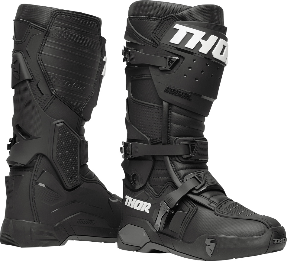 THOR Radial Boots - Black - Size 7 3410-2253