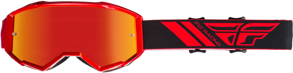FLY RACING Zone Goggle Red W/Red Mirror Lens W/Post FLA-014