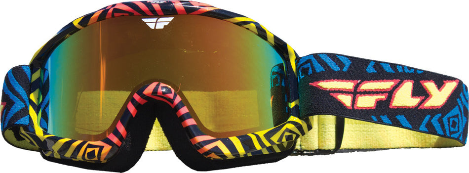 FLY RACING Zone Deviant Snow Goggle W/ Fire/Bronze Lens 37-2290
