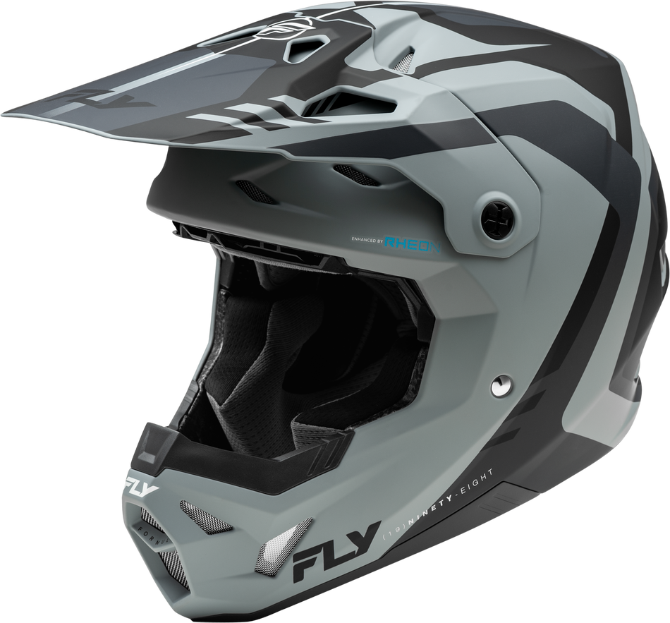 FLY RACING Yth Formula Cp Krypton Helmet Matte Grey/Black Yl 73-0035YL