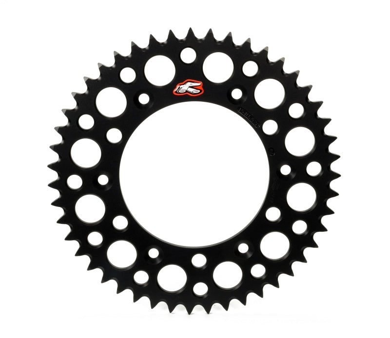 Renthal 14-23 KTM 250F/R-350 Freeride/ E-SX/E-XC/E-XC NG Rear Grvd Sprocket - Black 520-48P Teeth 441U-520-48GPBK