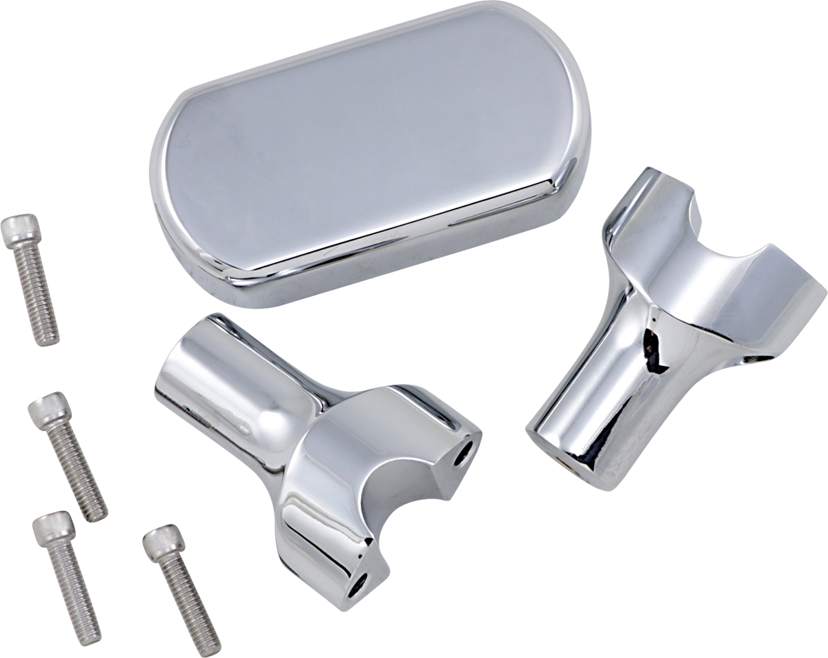 LA CHOPPERS Risers - Solid Top - 3" - Chrome LA-7442-03