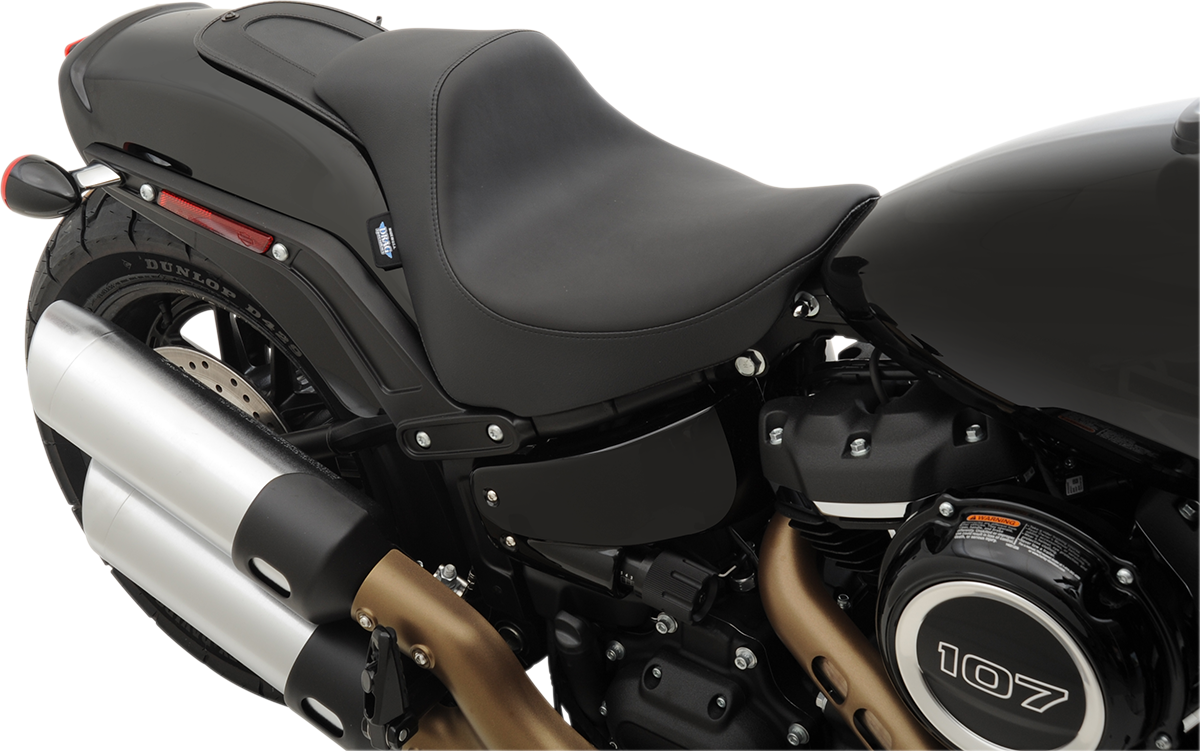 DRAG SPECIALTIES EZ-Solo Seat - Scorpion Stitch - Vinyl - FXFB '18-'22 ACT EZ-ON STYLE 0802-1128