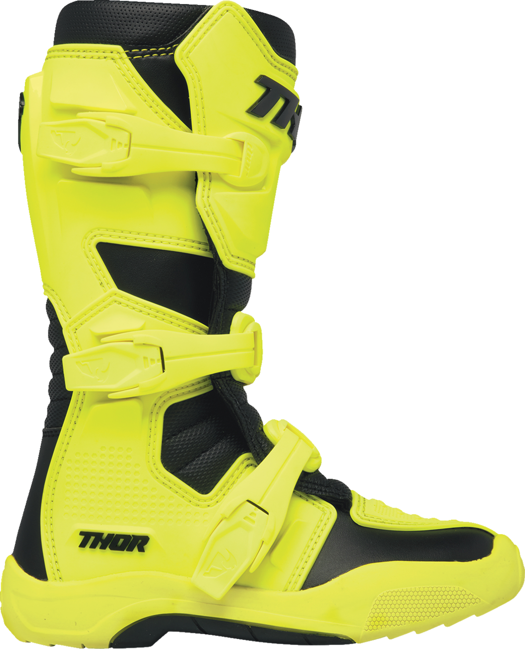 THOR Youth Blitz XR Boots - Acid/Black - Size 3 3411-0761