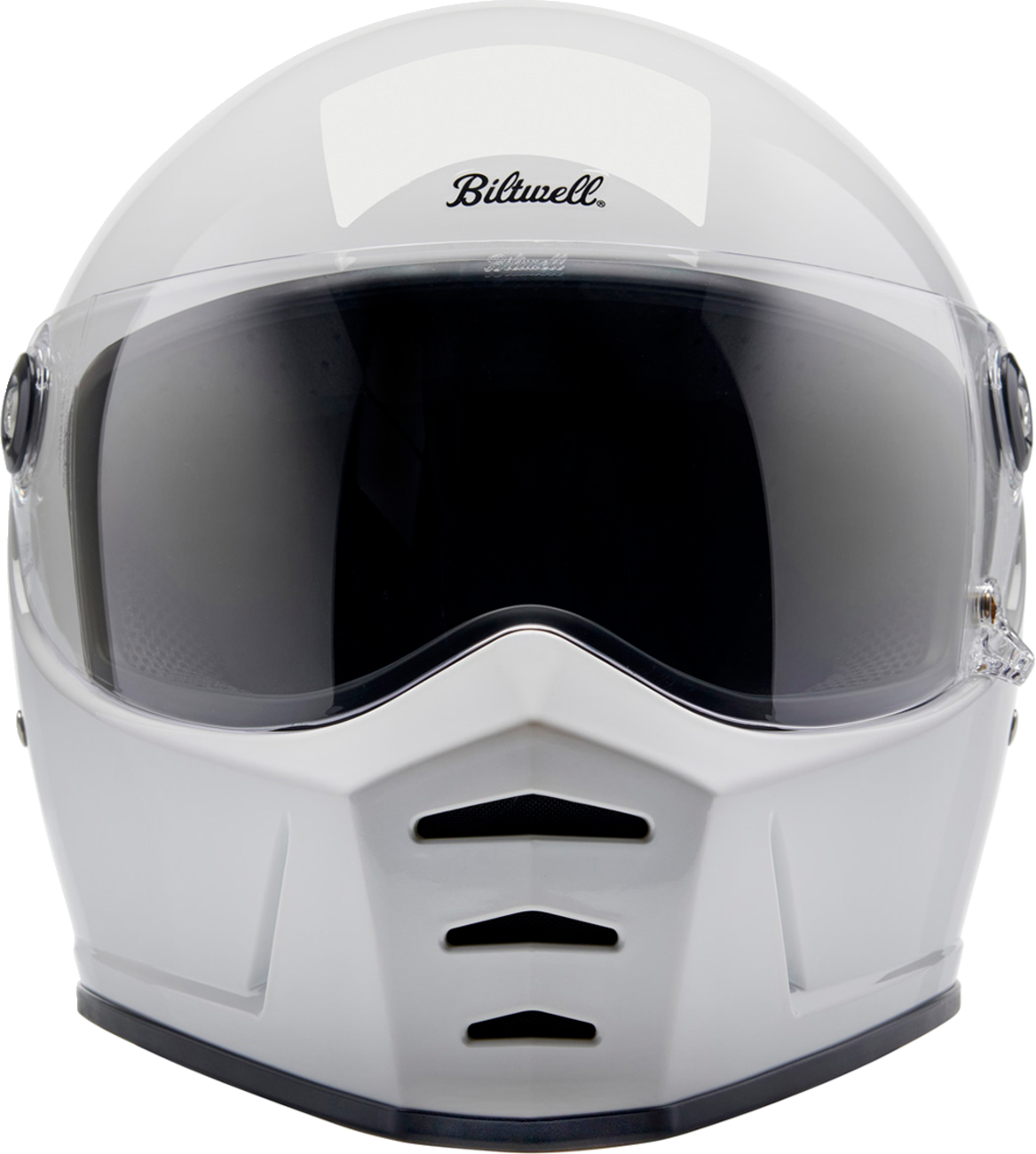 BILTWELL Lane Splitter Helmet - Gloss White - Medium 1004-104-503