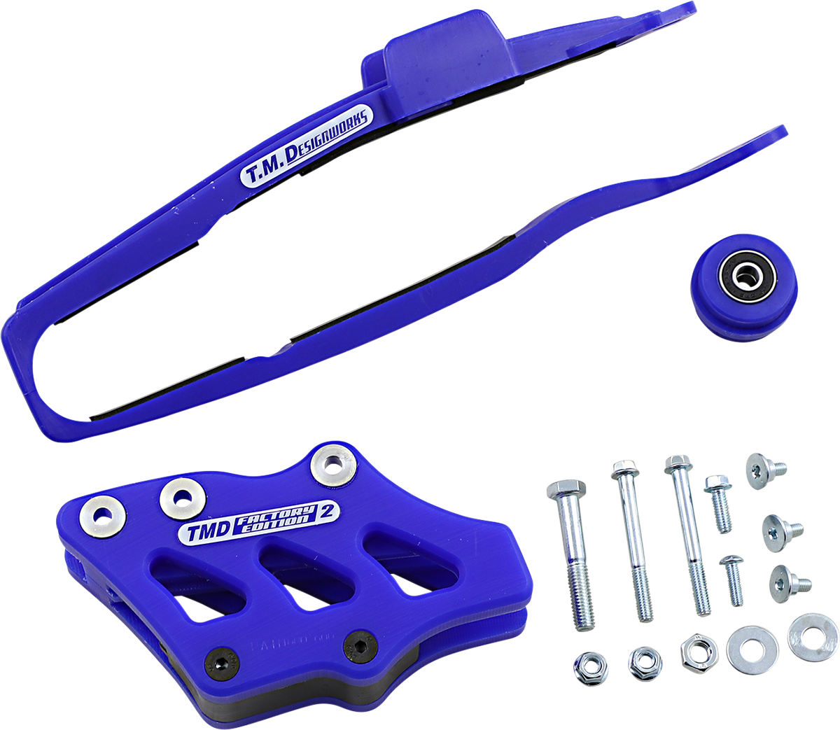 T.M. DESIGNWORKS Chain Guide/Slider - Yamaha - Blue YCP-OR5-BU