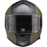 Z1R Warrant Helmet - Carbon - Green - Large 0101-17435