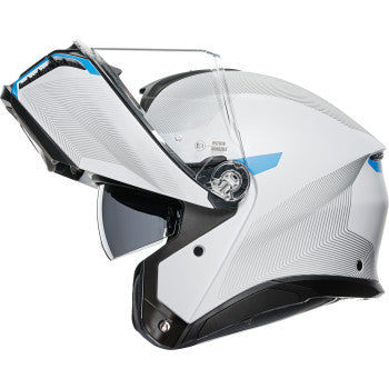 AGV Tourmodular Helmet - Frequency - Light Gray/Blue - Small  211251F2OY00610