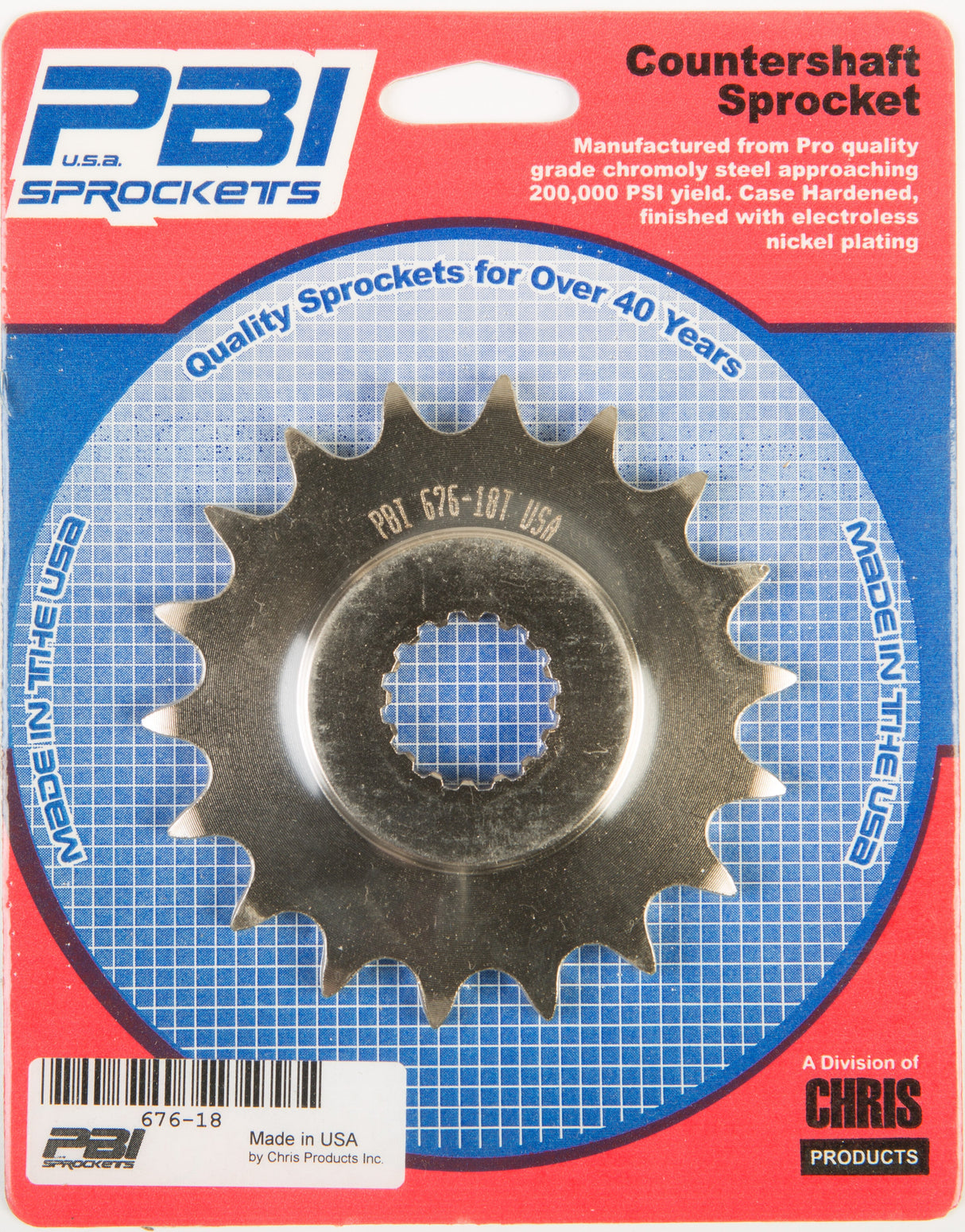 PBIFront Cs Sprocket Steel 18t-520 Suz676-18