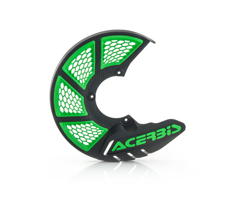 Acerbis X-Brake Vented Disc Cover - Black/Green 2449491043