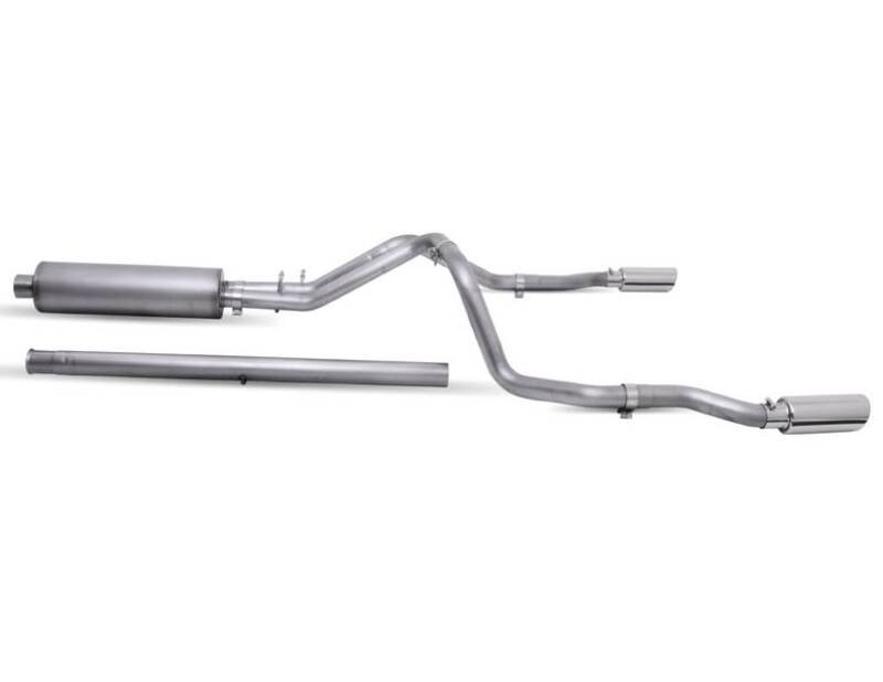 Gibson 20-22 Silverado/GMC Sierra 2500 HD 6.6L Crew Cab (Long Bed) Cat-Back Dual Split Exhaust 65713