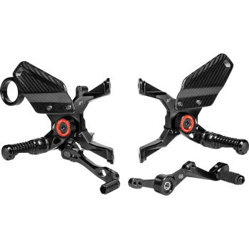 GILLES TOOLING MUE2 Rearset - Black S1000R / M1000R 2021-2025  MUE2-BM05-B