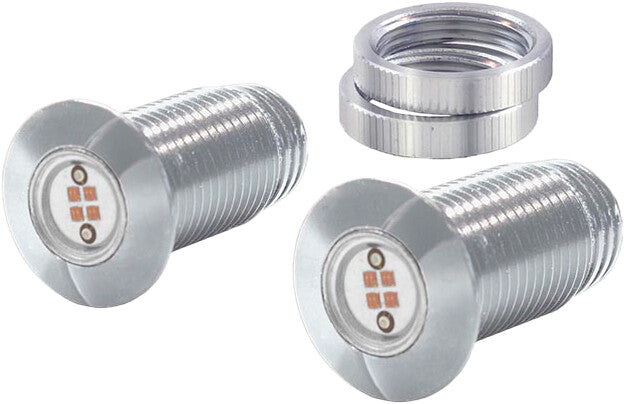 BAGGERNATION Lightning Boltz Amber Led Chrome BOLTS-AMB-C