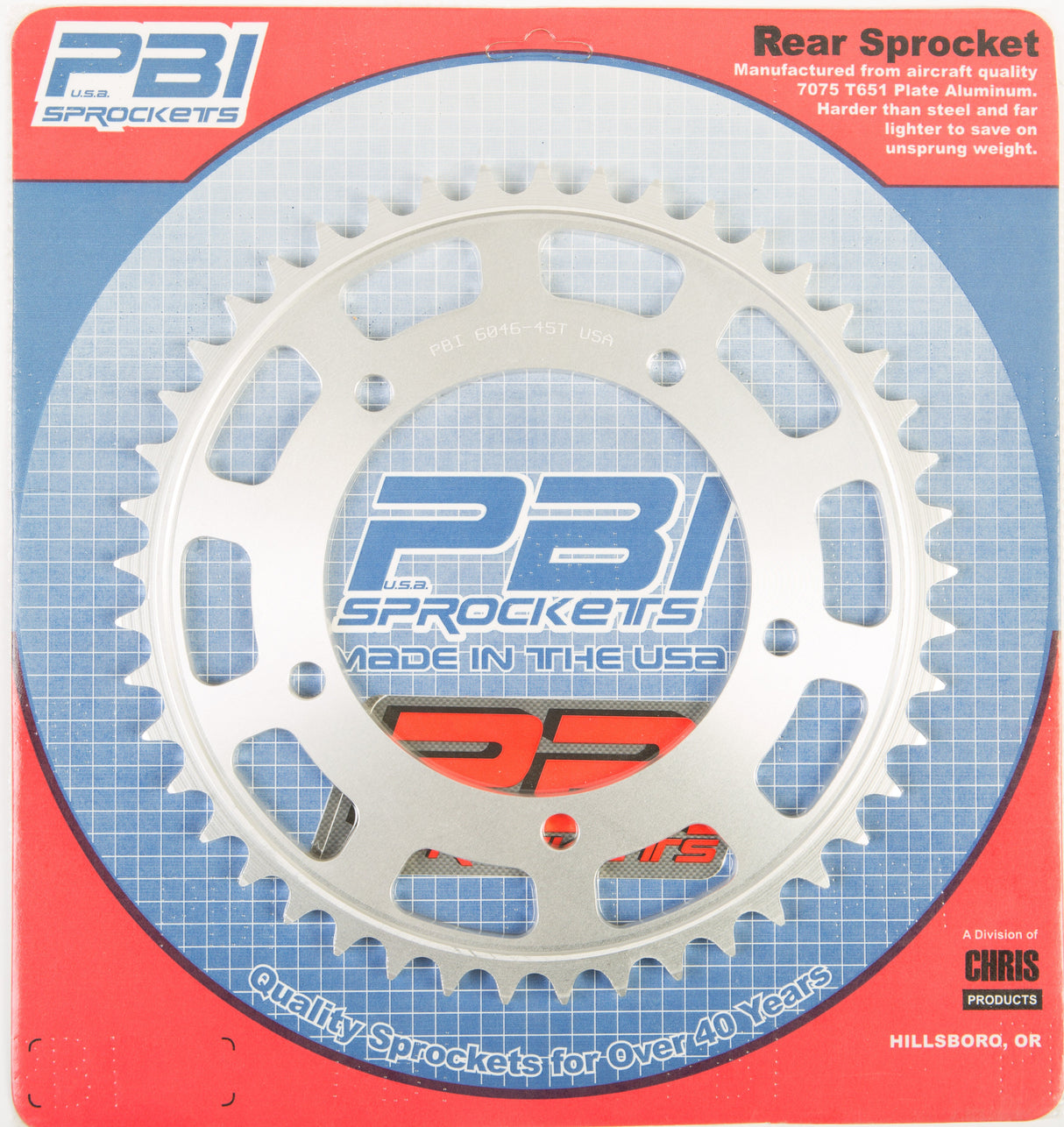 PBIRear Sprocket Aluminum 45t-520 Suz6046-45-3