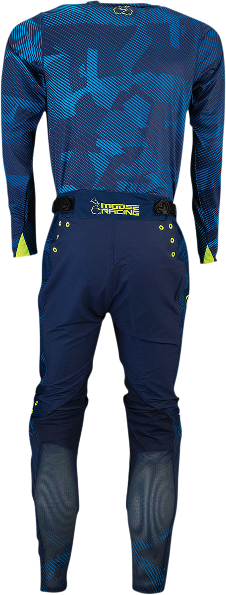 MOOSE RACING Agroid Pants - Navy/Hi-Vis - 32 2901-9250