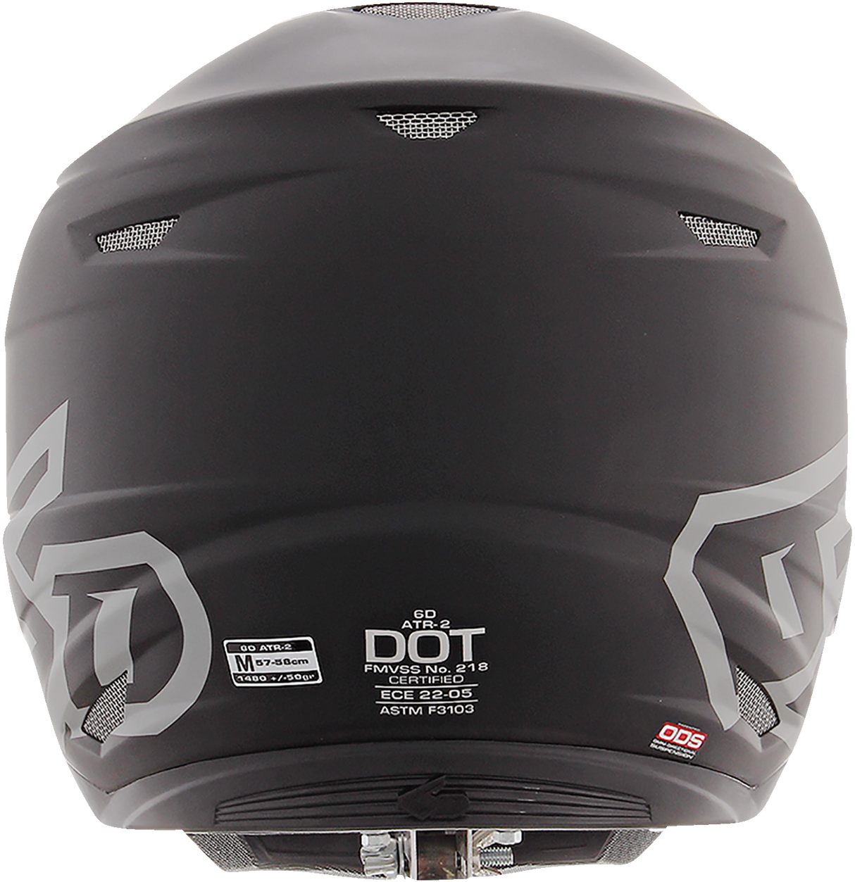 6D ATR-2 Helmet - Matte Black - 2XL 12-0509