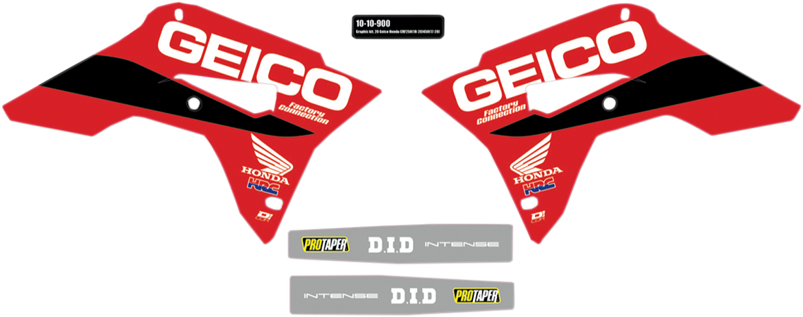 D'COR VISUALS Graphic Kit - '20 Geico 10-10-0900