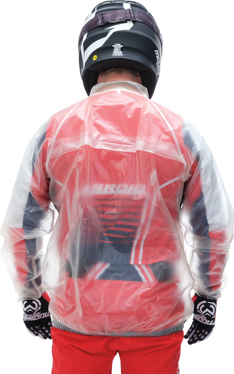 MOOSE RACING Rain Jacket - Clear - Large 2854-0373