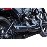 S&S CYCLE 2-into-1 Qualifier Exhaust System - Race Only - Black 550-1106