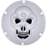 DRAG SPECIALTIES Skull Derby Cover - Chrome - 6 Hole 33-0067SKD