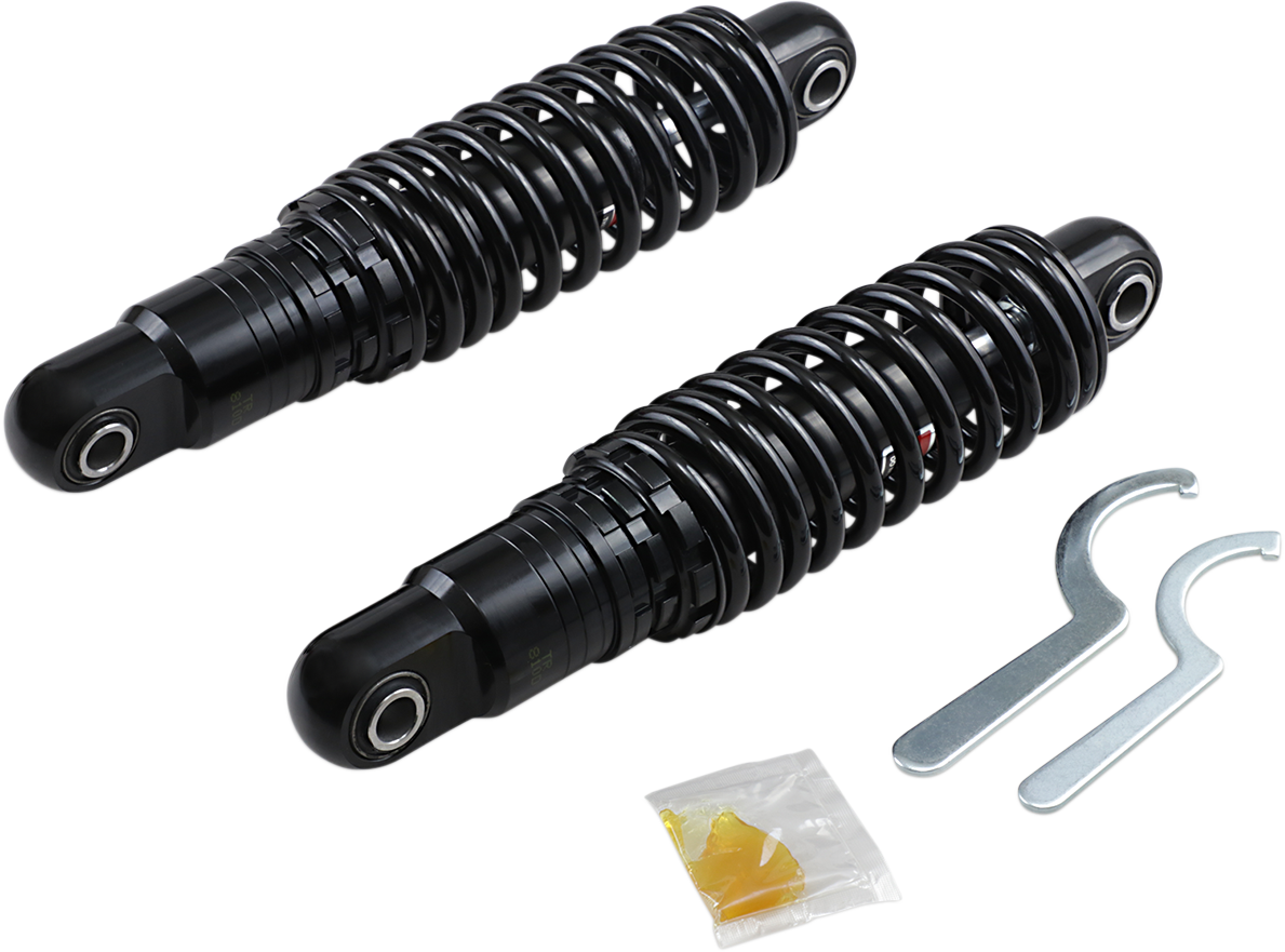 DRAG SPECIALTIES SHOCKS Premium Ride-Height Adjustable Shocks - Black - Heavy Duty - 11" C16-0160HB