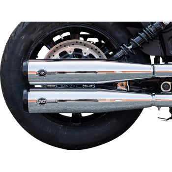 S&S CYCLE Grand National Slip-On Mufflers - Chrome - 49-State Indian 4110-156