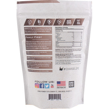 RYNO POWER Plant-Based Protein Powder - Chocolate - 1 lb - 10 Servings 1LB-PLNT-CHOC