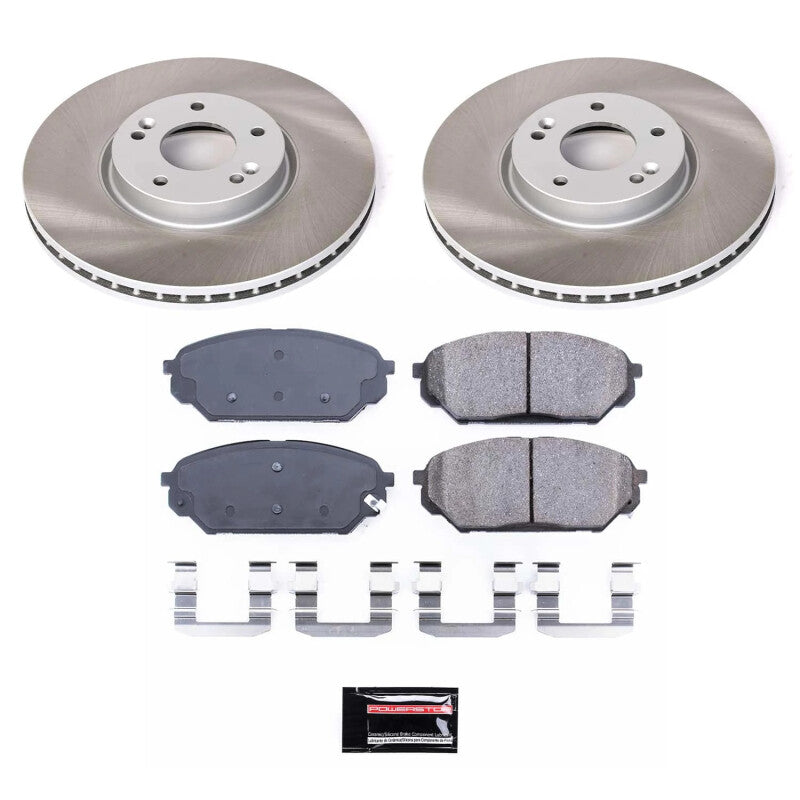 Power Stop 07-12 Hyundai Veracruz Front Semi-Coated Rotor Kit