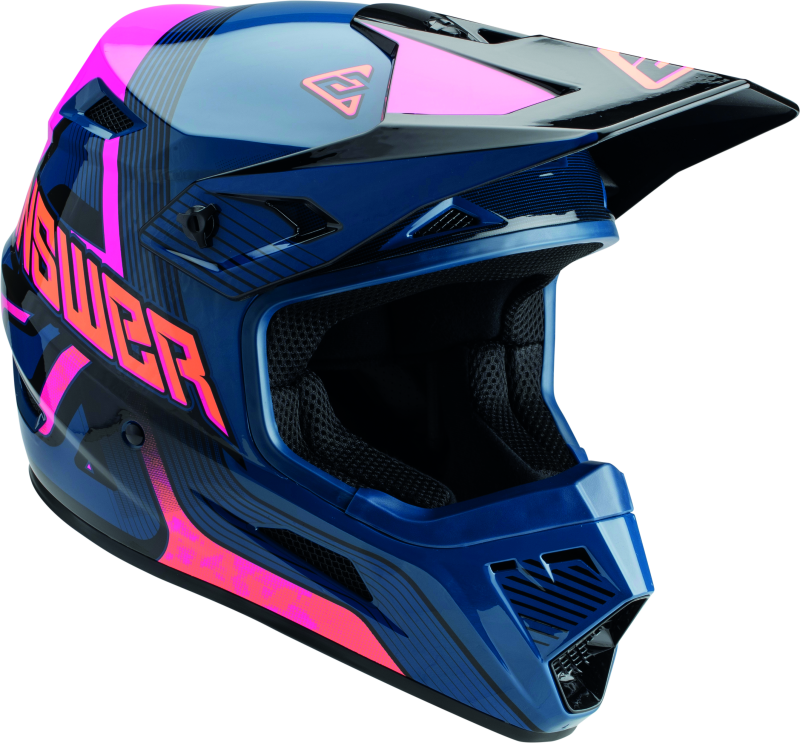 Answer AR1 Vendetta Helmet Dark Blue/Rhodamine/Orange Youth - Large 447777