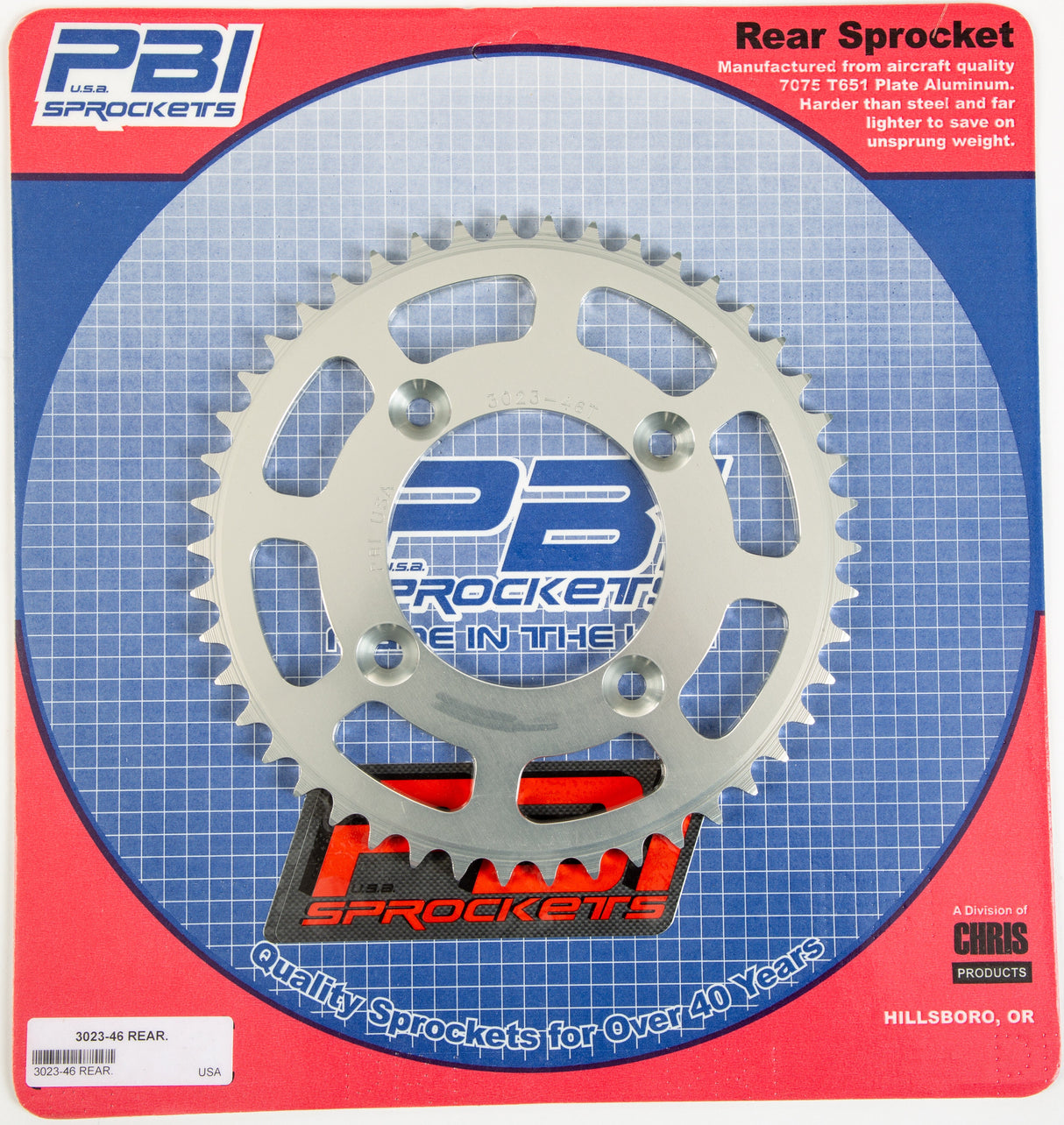 PBIRear Sprocket Aluminum 46t-420 Hon3023-46-1