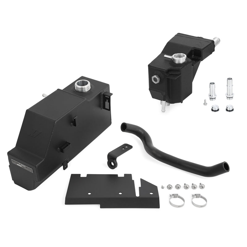 Mishimoto 11-19 Ford 6.7L Powerstroke Expansion Tank Kit - Micro-Wrinkle Black MMRT-F2D-11KMWBK