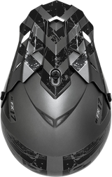 AFX FX-17Y Helmet - Attack - Frost Gray/Matte Black - Large 0111-1398